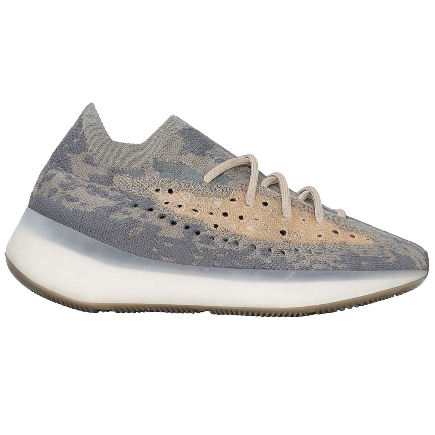 Stone - Side - Yeezy Womens-Ladies Boost 380 Trainers
