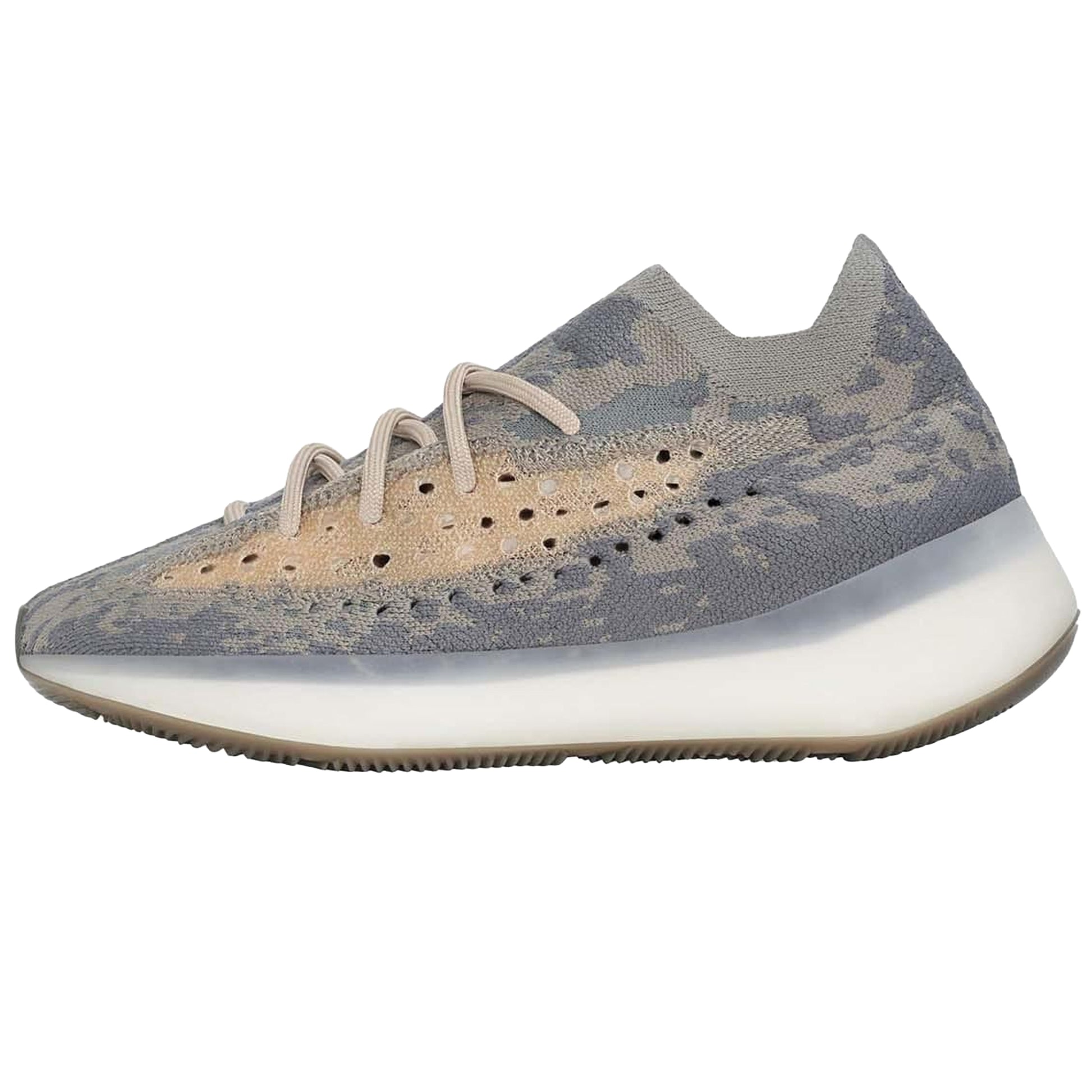 Stone - Back - Yeezy Womens-Ladies Boost 380 Trainers