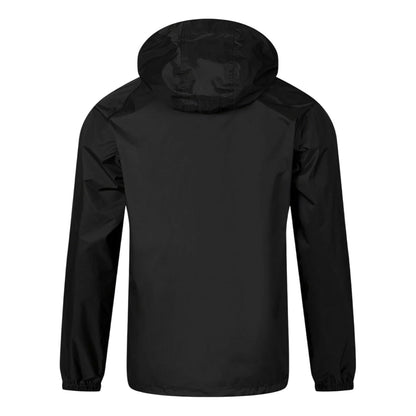 Black - Back - Minoti Mens Respect Packaway Waterproof Jacket