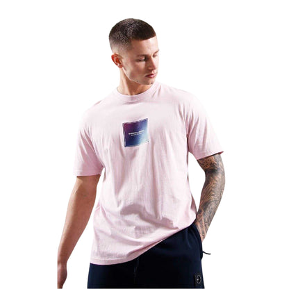 Pink - Front - Marshall Artist Mens Box Logo Crew Neck T-Shirt