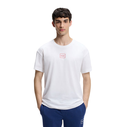 White - Side - Hugo Boss Mens Relaxed Fit T-Shirt