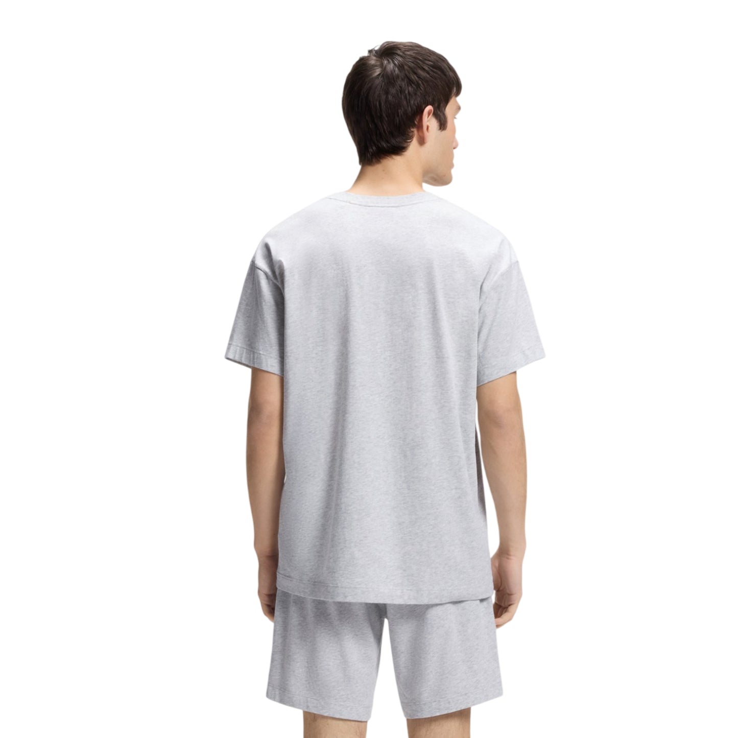 Light Grey - Back - Hugo Boss Mens Relaxed Fit T-Shirt