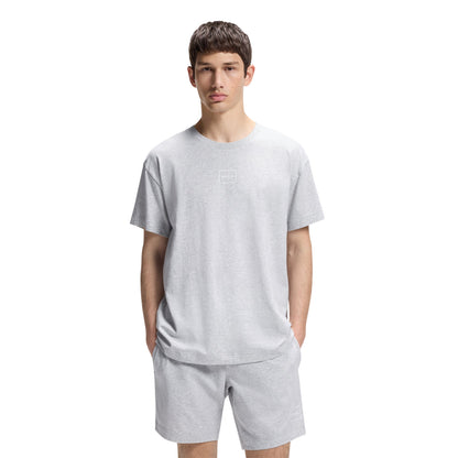 Light Grey - Side - Hugo Boss Mens Relaxed Fit T-Shirt