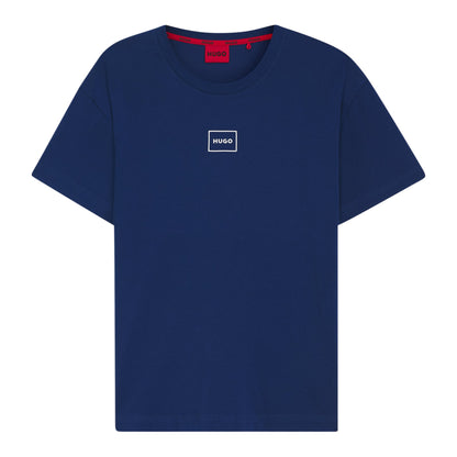 Medium Blue - Front - Hugo Boss Mens Relaxed Fit T-Shirt