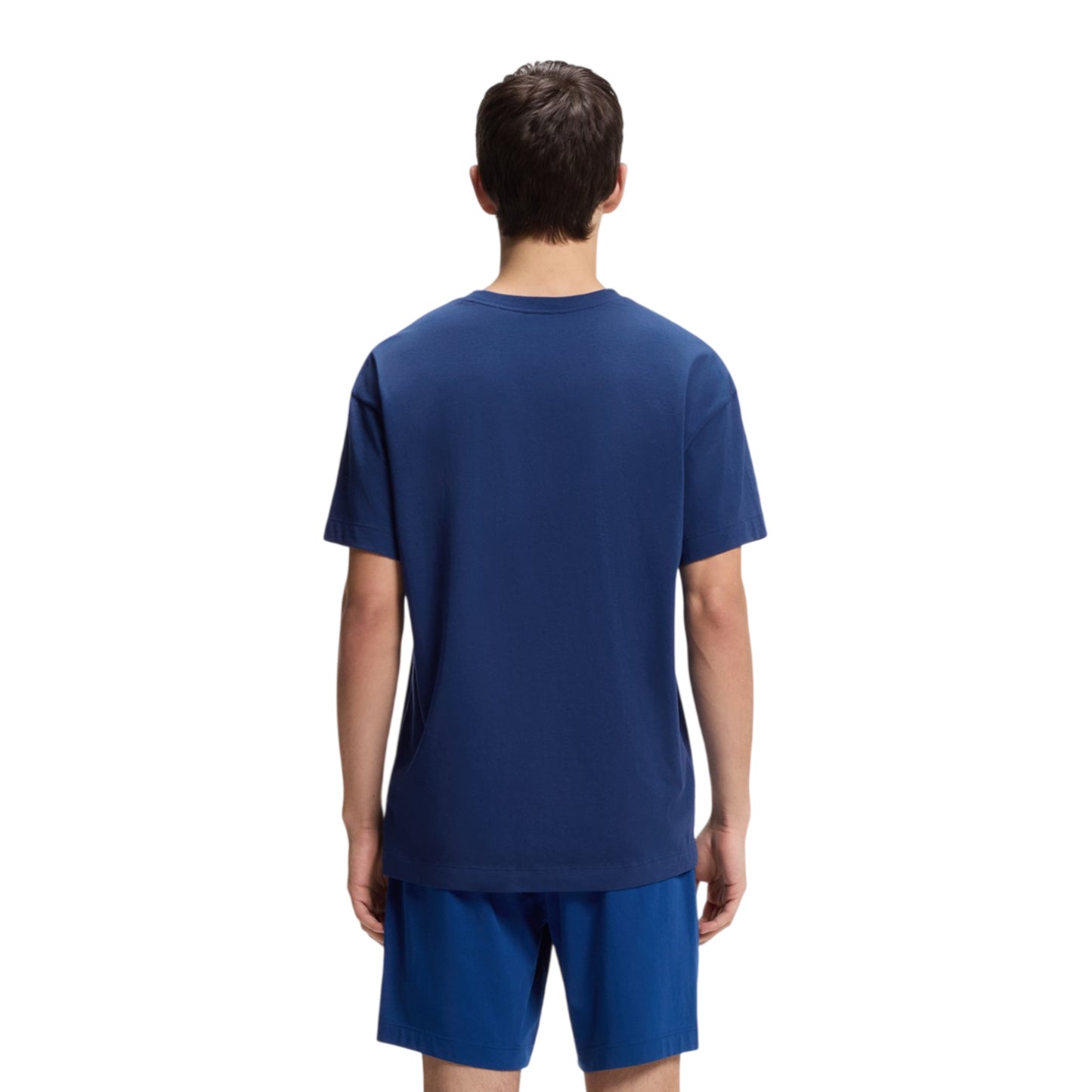 Medium Blue - Back - Hugo Boss Mens Relaxed Fit T-Shirt