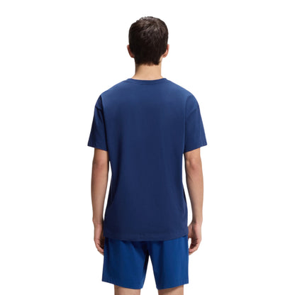 Medium Blue - Back - Hugo Boss Mens Relaxed Fit T-Shirt