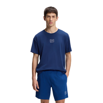 Medium Blue - Side - Hugo Boss Mens Relaxed Fit T-Shirt