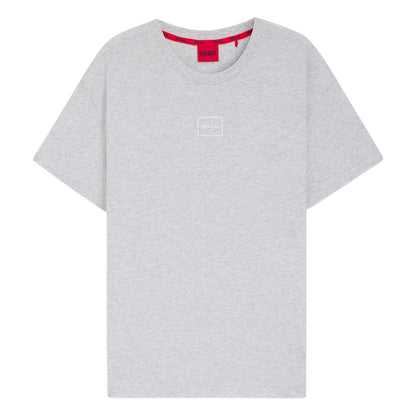 Light Grey - Front - Hugo Boss Mens Relaxed Fit T-Shirt