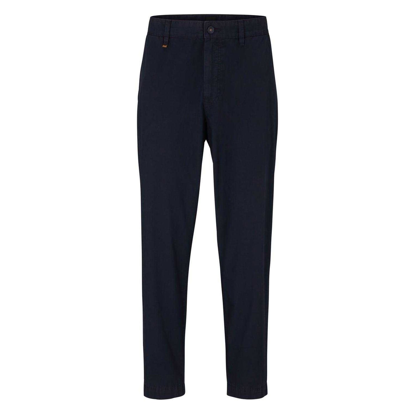 Dark Blue - Front - Boss Mens Statum Regular Chinos
