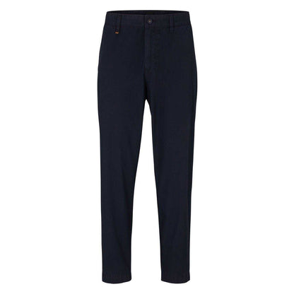 Dark Blue - Front - Boss Mens Statum Regular Chinos