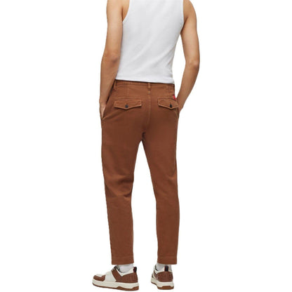 Rust-Copper - Back - Hugo Mens Zeebo Regular Chinos