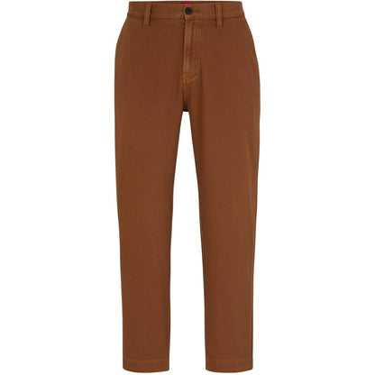 Rust-Copper - Front - Hugo Mens Zeebo Regular Chinos