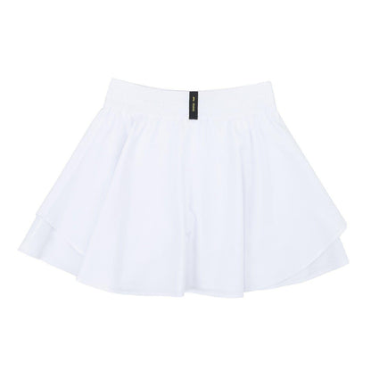 White - Back - Slazenger Girls Logo Flared Skirt