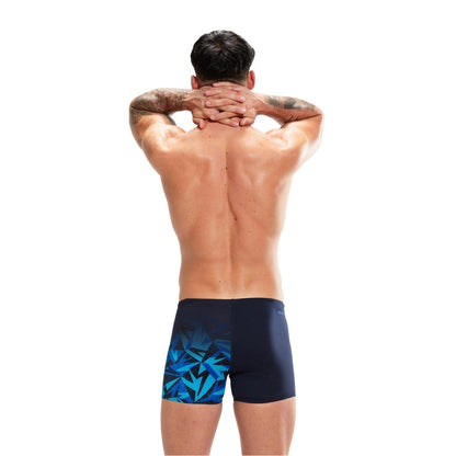 Black-Blue - Back - Speedo Mens Hyper Boom Swim Shorts