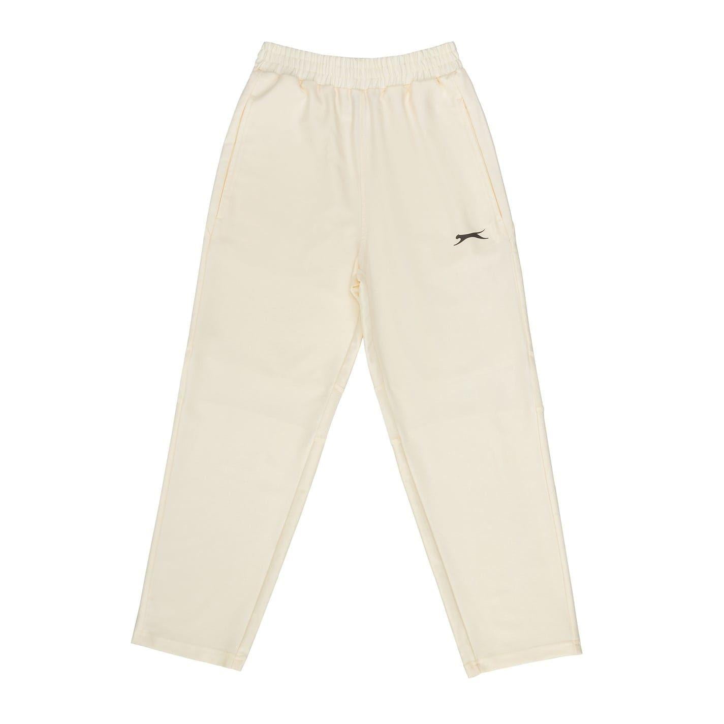 Cream - Front - Slazenger Childrens-Kids Aero Regular Athletic Trousers