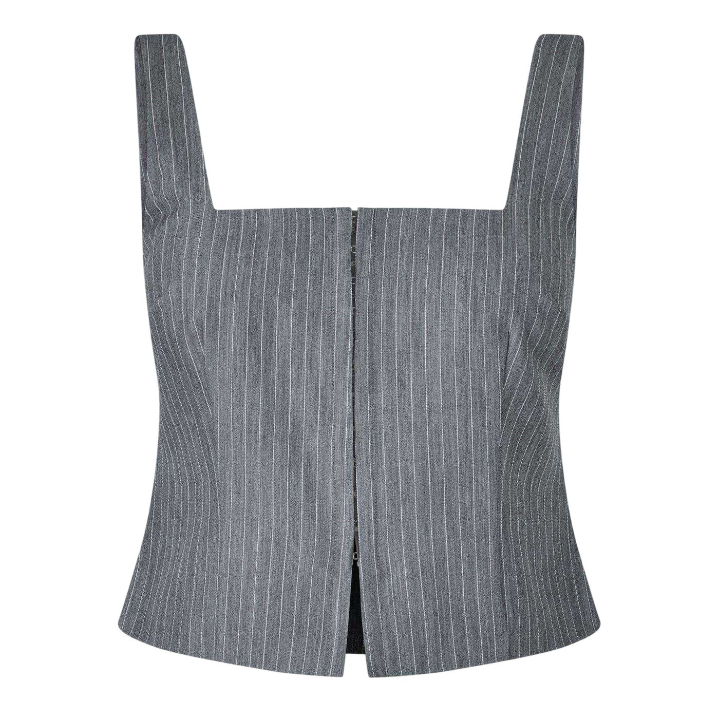 Folkstone - Front - Jack Wills Womens-Ladies Pinstripe Square Neck Sleeveless Blouse