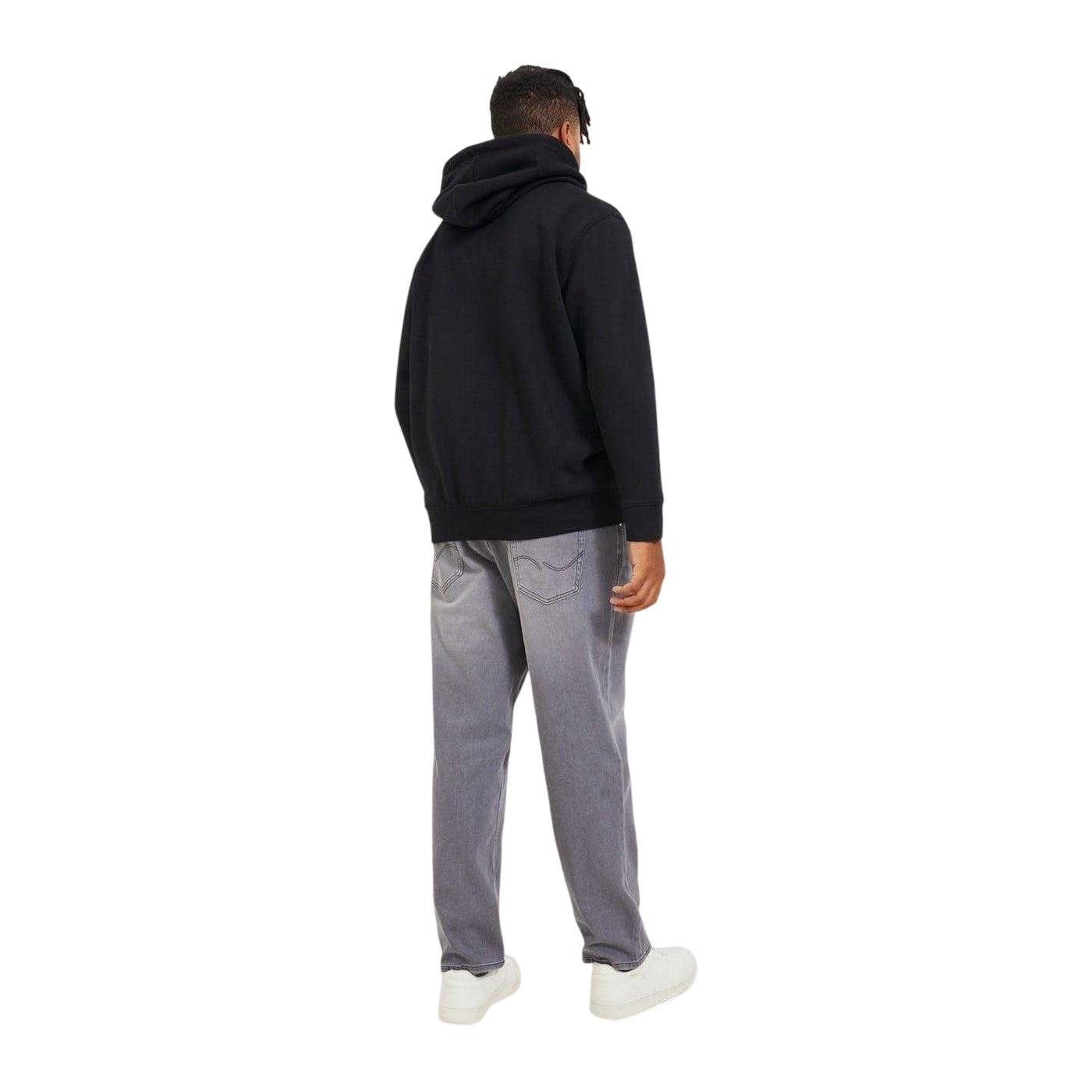 Black - Back - Jack And Jones Mens Vester Full Zip Hoodie