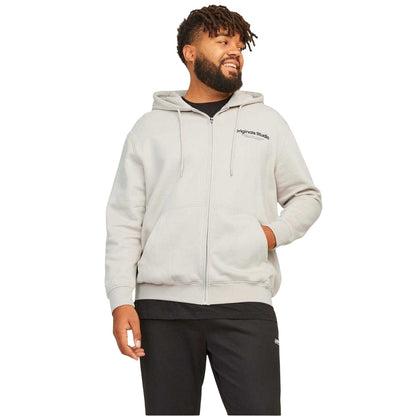 Moonbeam - Front - Jack And Jones Mens Vester Full Zip Hoodie