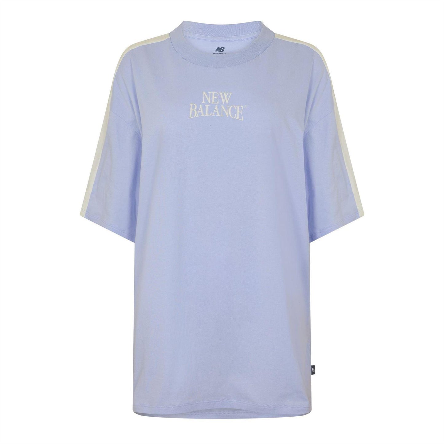Lilac - Front - New Balance Womens-Ladies Heritage Oversized T-Shirt