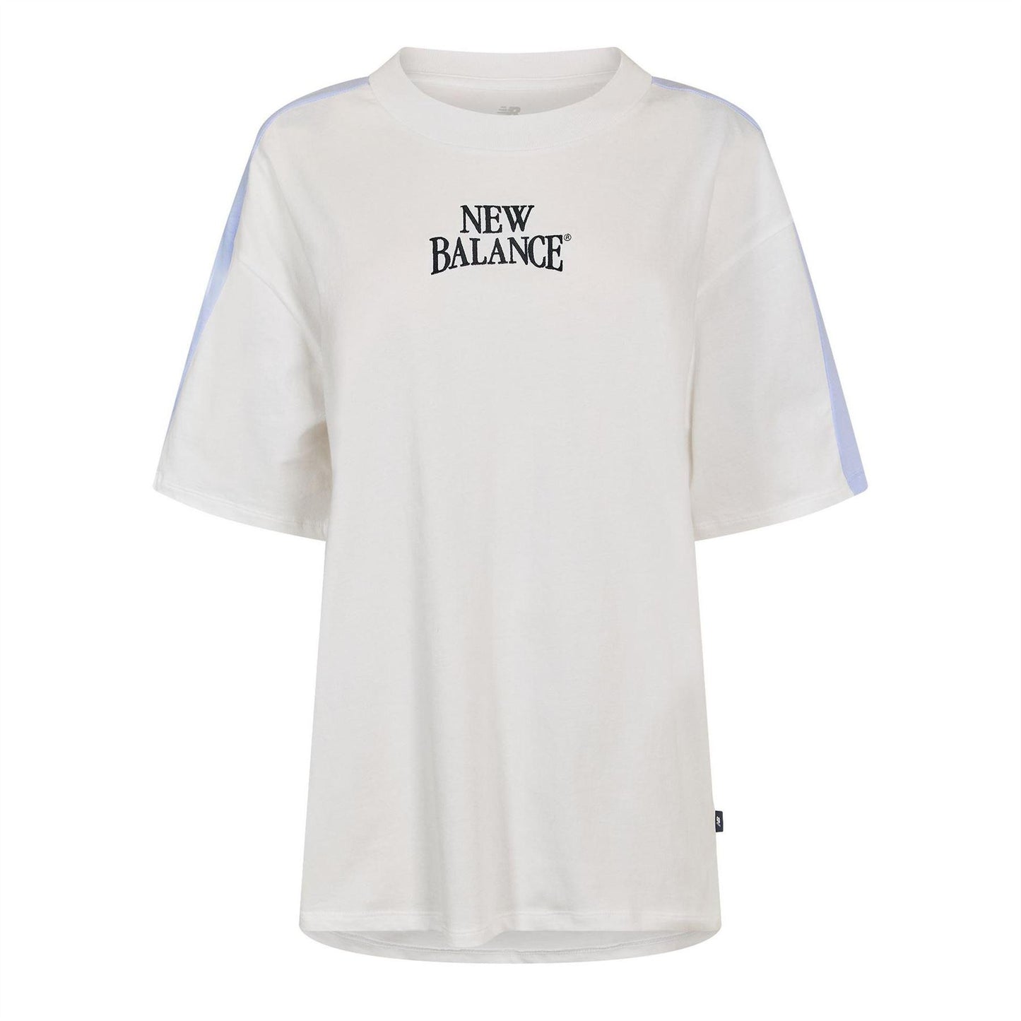 White - Front - New Balance Womens-Ladies Heritage Oversized T-Shirt