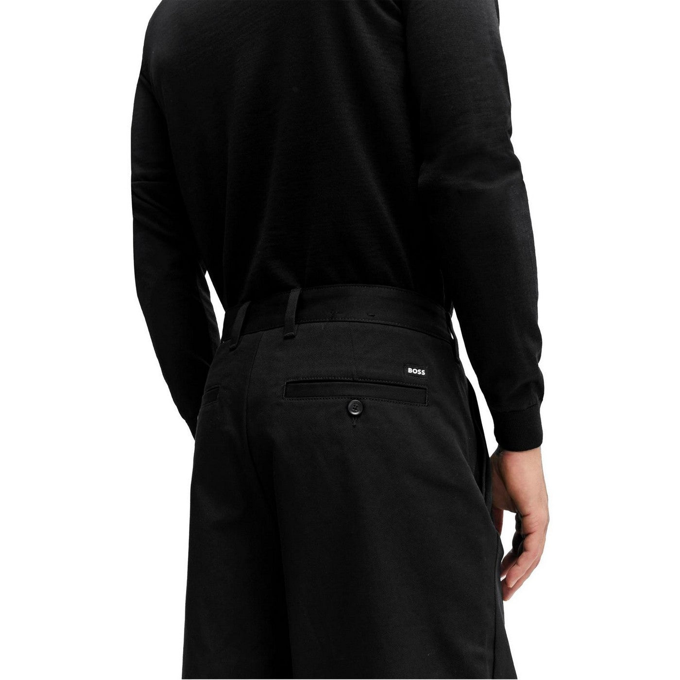 Black - Side - Boss Unisex Adult Kaiden Straight Chinos