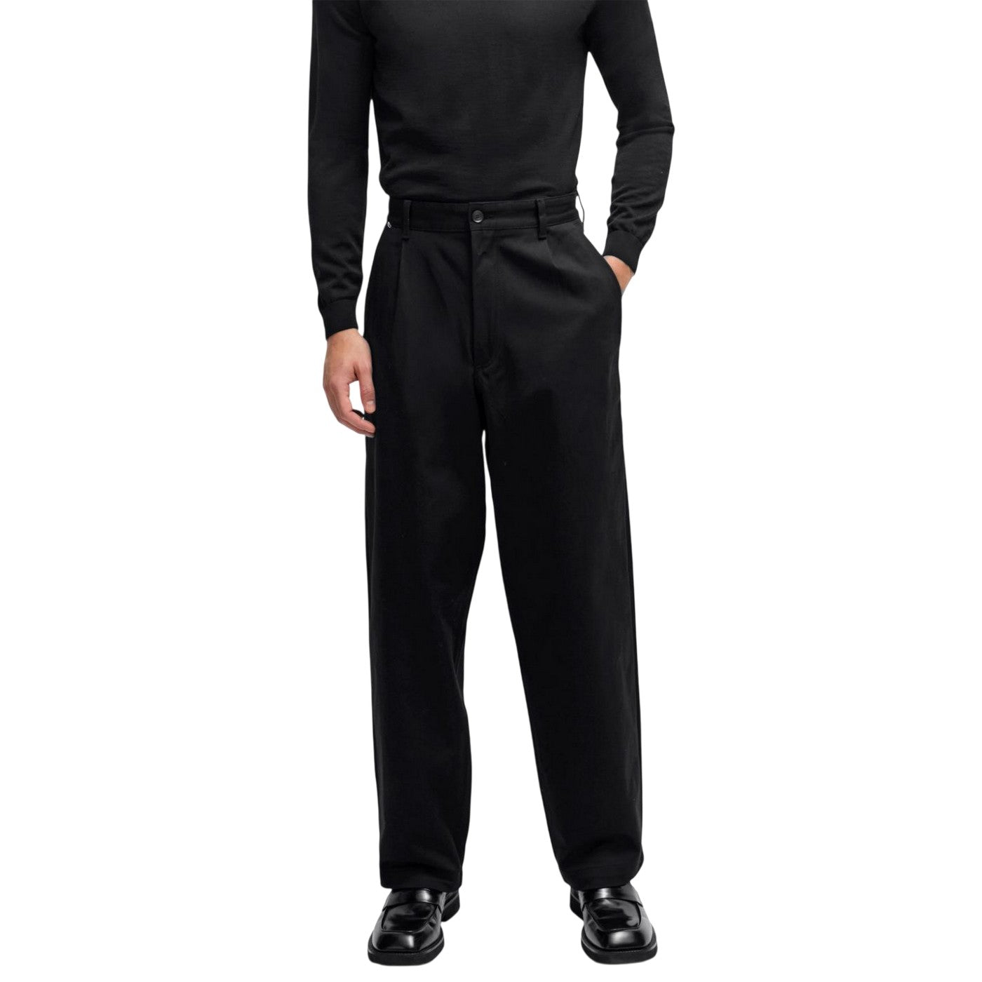 Black - Lifestyle - Boss Unisex Adult Kaiden Straight Chinos