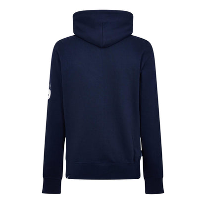 Navy - Back - Money Mens Satin Long-Sleeved Hoodie
