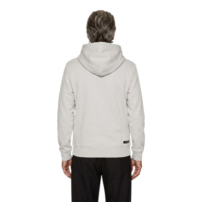 High Rise Grey - Back - J.Lindeberg Mens Edgewood Drawstring Hoodie