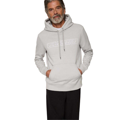 High Rise Grey - Side - J.Lindeberg Mens Edgewood Drawstring Hoodie