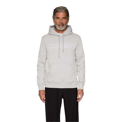 High Rise Grey - Front - J.Lindeberg Mens Edgewood Drawstring Hoodie