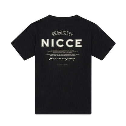 Black - Back - Nicce Mens Crew Neck Oversized T-Shirt