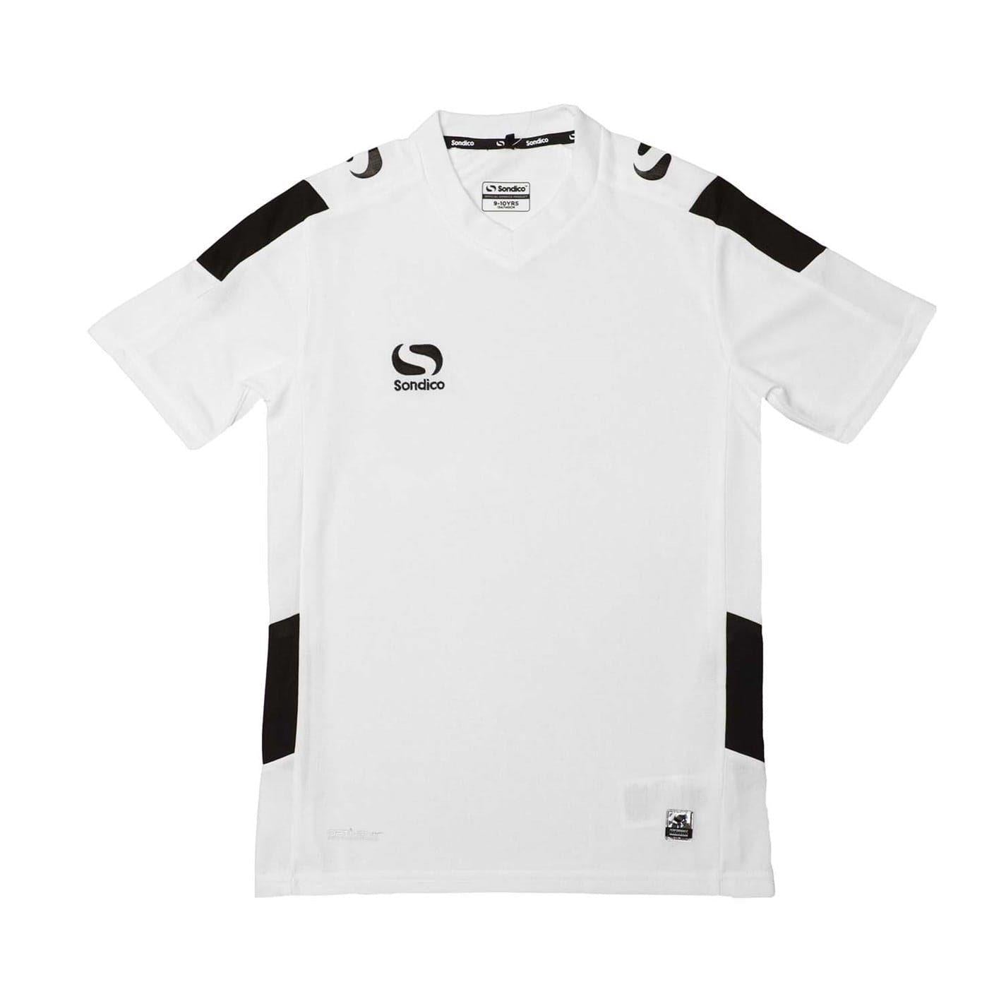 White - Front - Sondico Boys Football Jersey