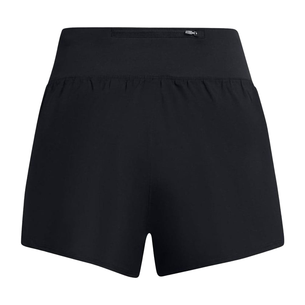 Black - Back - Under Armour Womens-Ladies Fly By Elite Shorts