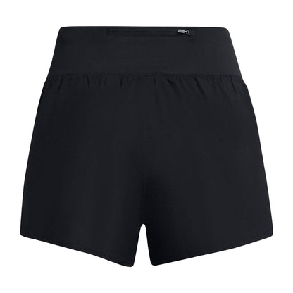 Black - Back - Under Armour Womens-Ladies Fly By Elite Shorts
