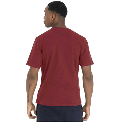 Dark Red - Back - Peaceful Hooligan Mens Brothers Lettering Regular T-Shirt