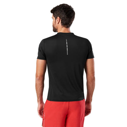 Black - Back - Nathan Mens Qualifier Crew Neck Slim T-Shirt