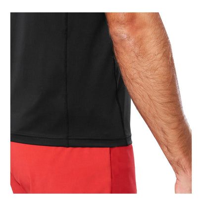 Black - Side - Nathan Mens Qualifier Crew Neck Slim T-Shirt