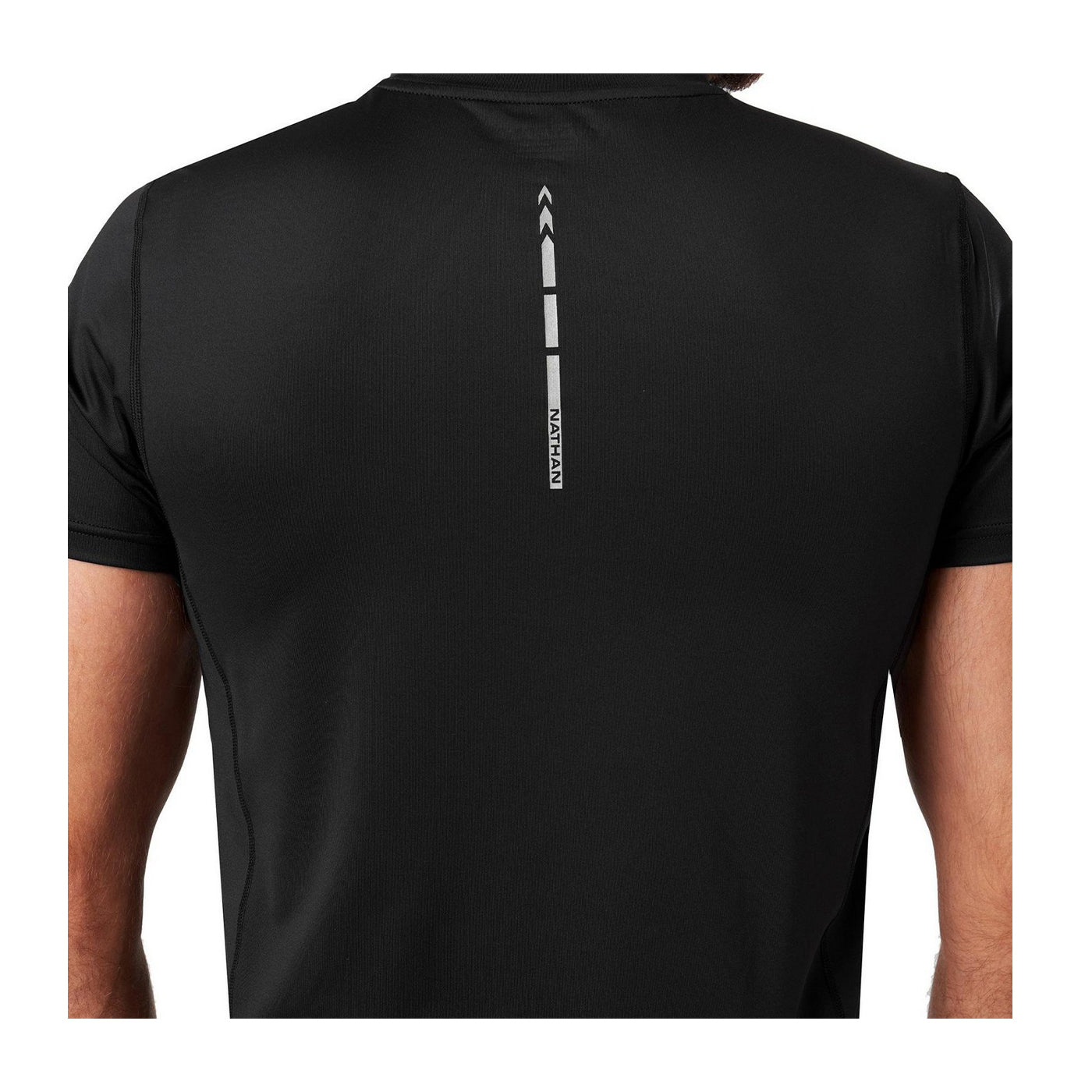 Black - Lifestyle - Nathan Mens Qualifier Crew Neck Slim T-Shirt