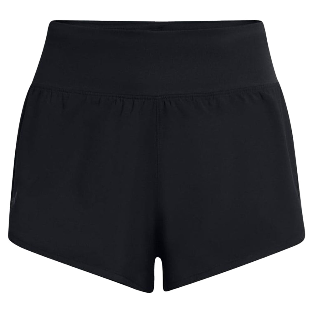 Black - Front - Under Armour Womens-Ladies Fly By Elite Shorts