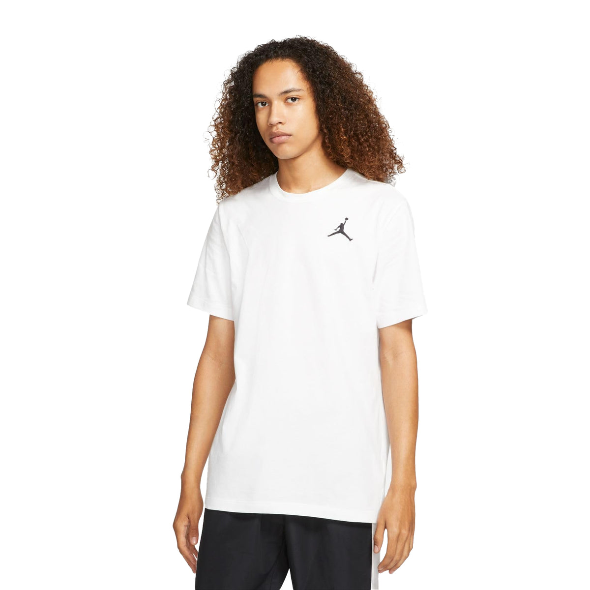 White-Black - Side - Nike Mens Air Jordan T-Shirt