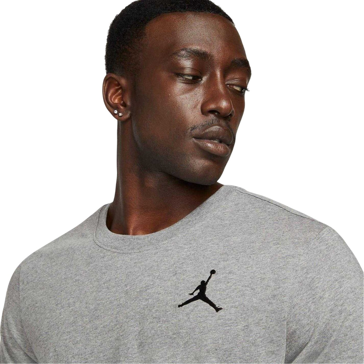 Grey - Side - Nike Mens Air Jordan T-Shirt