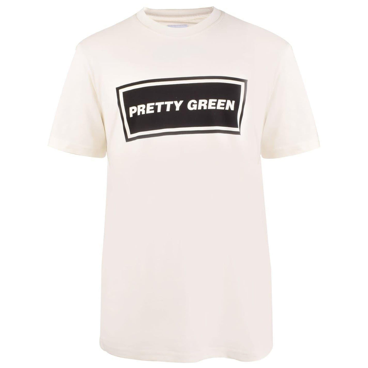 White - Front - Pretty Green Mens Iconic T-Shirt