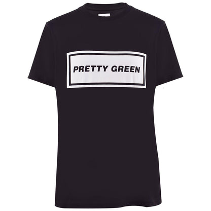 Black - Front - Pretty Green Mens Iconic T-Shirt