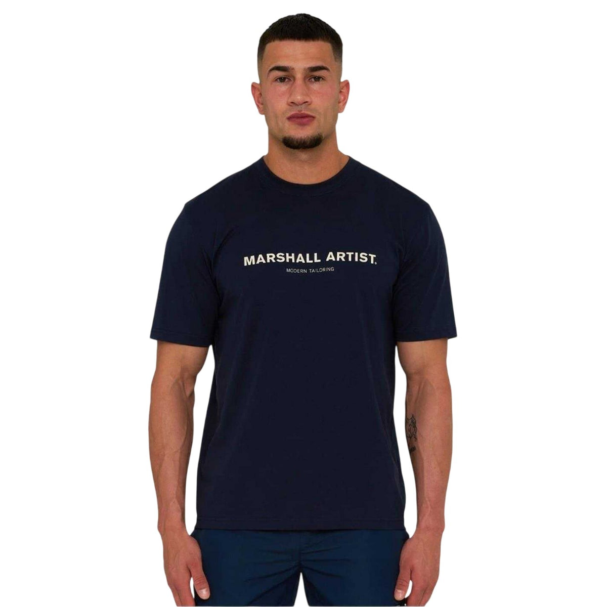 Navy - Front - Marshall Artist Mens T-Shirt