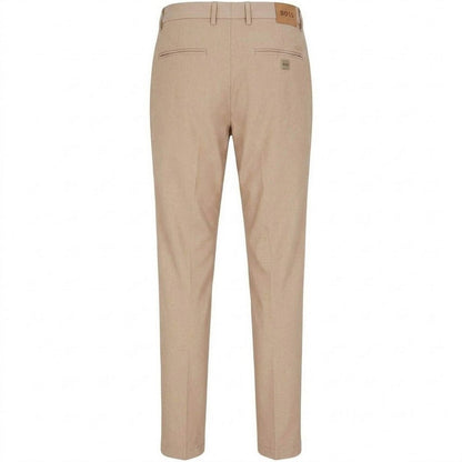 Medium Beige - Back - Boss Mens Kane Straight Chinos