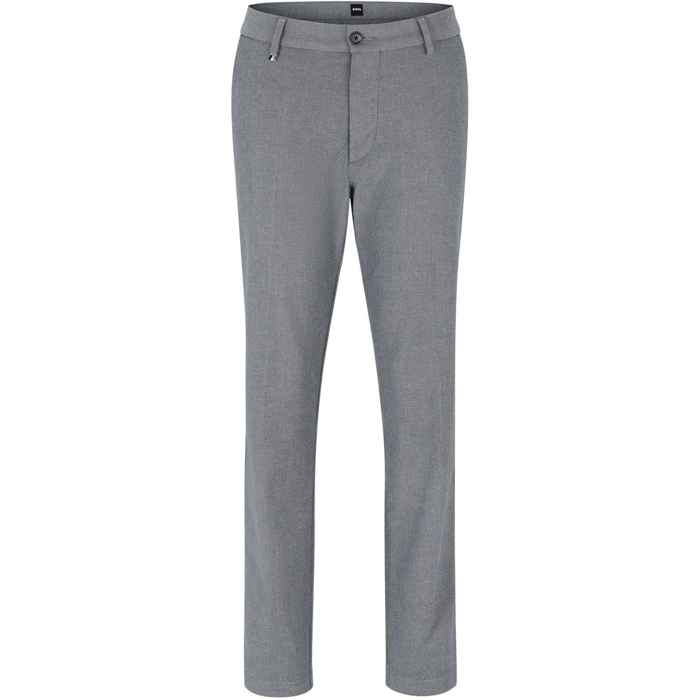 Dark Blue - Front - Boss Mens Kane Straight Chinos