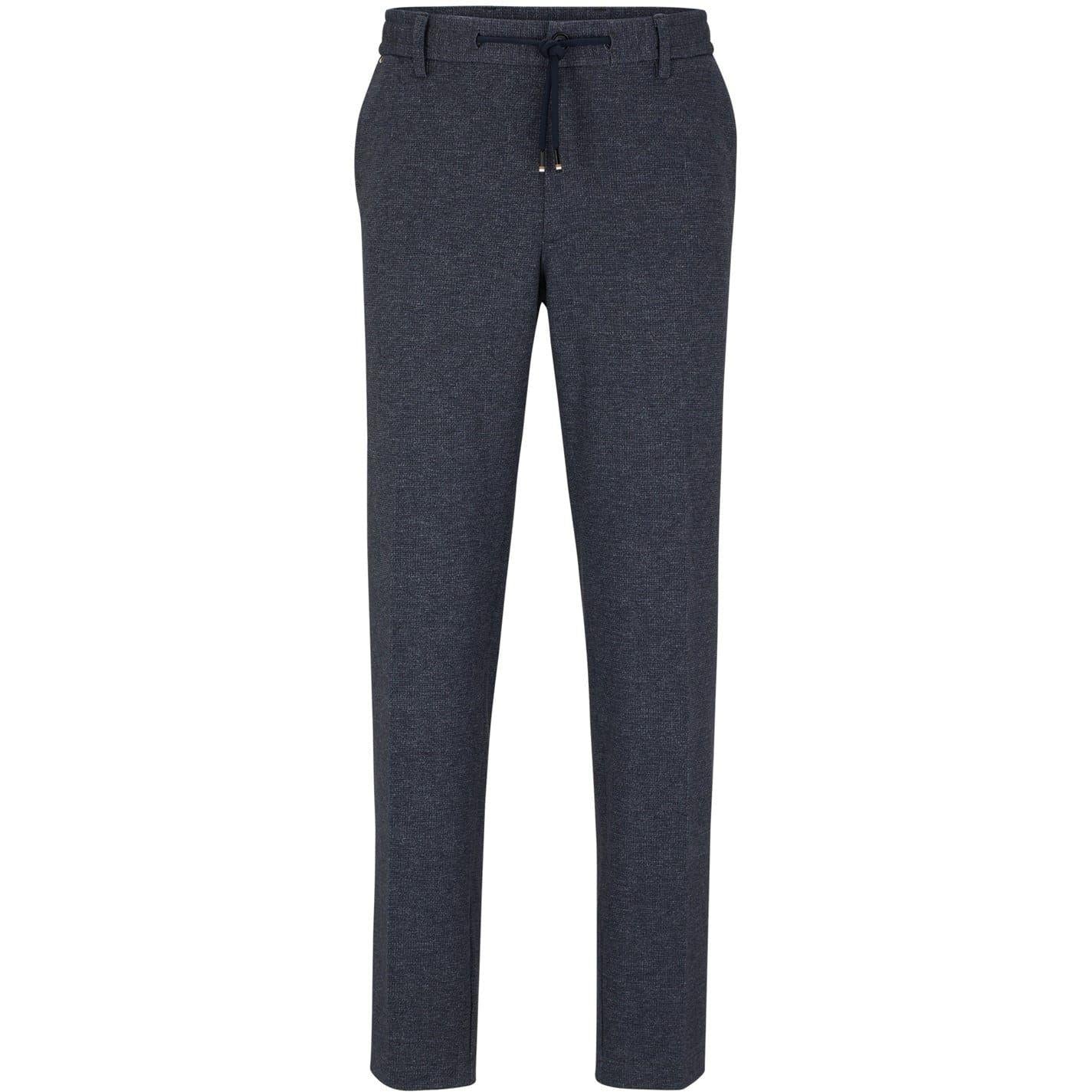 Dark Blue - Front - Boss Mens Kane Chinos