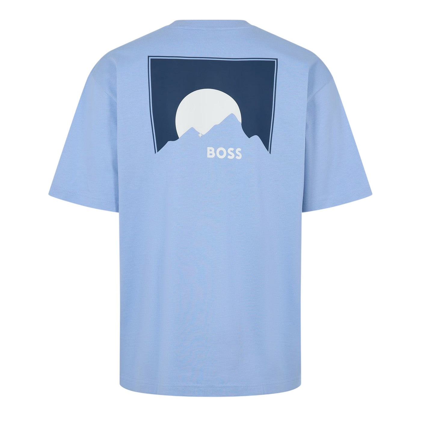 Blue - Back - Boss Mens HBO Move Regular T-Shirt