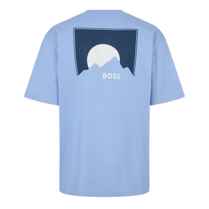 Blue - Back - Boss Mens HBO Move Regular T-Shirt