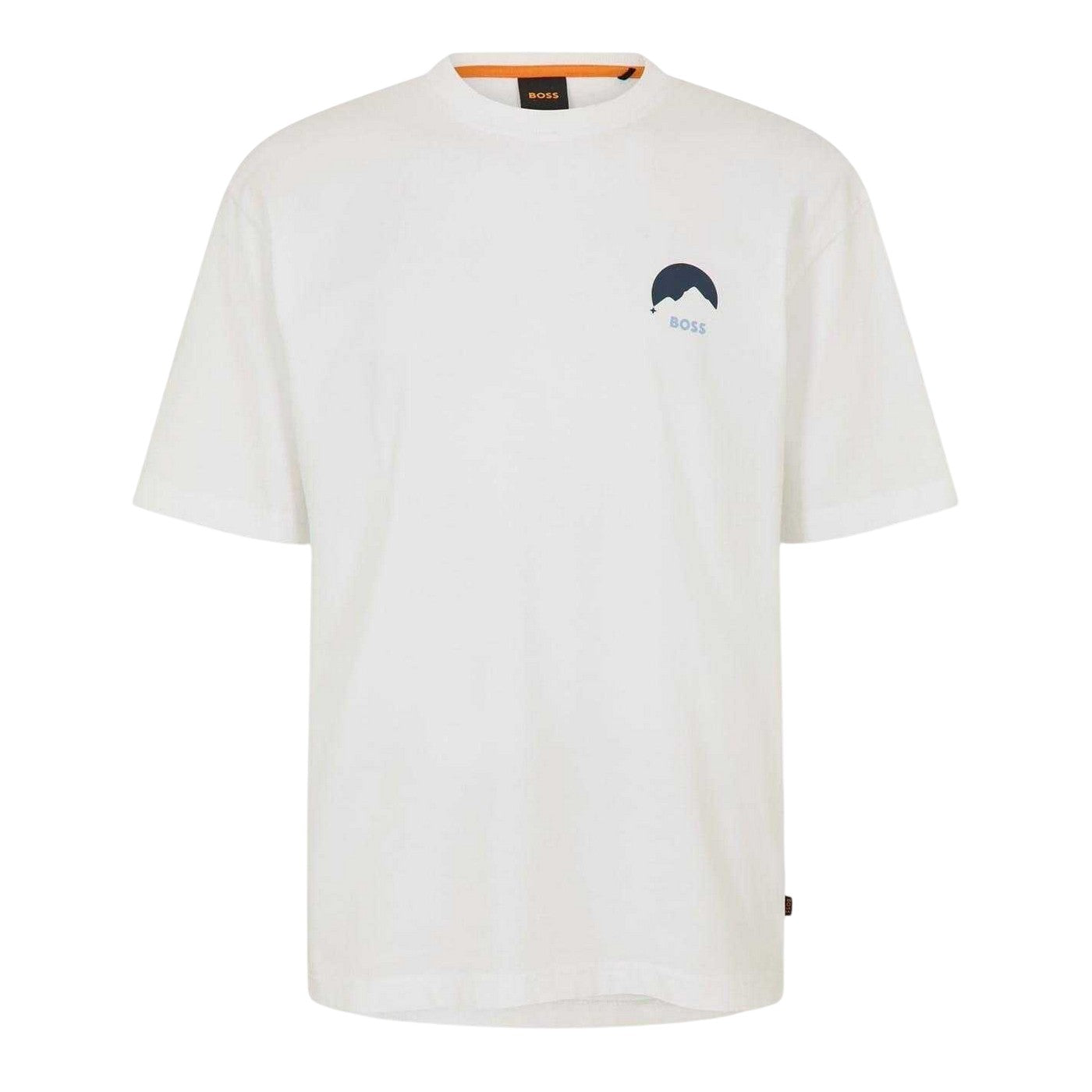 White - Front - Boss Mens HBO Move Regular T-Shirt